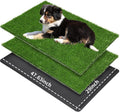 Large Dog Grass Pad with Tray - 47.6×29In for Balcony Apartment | 2 Replacement Fake Grass Pads, Easy to Clean, Dog Litter Box, Balcony/Apartment/Indoor/Outdoor Use