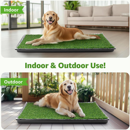 Large Realistic Dog Grass Pad with Tray