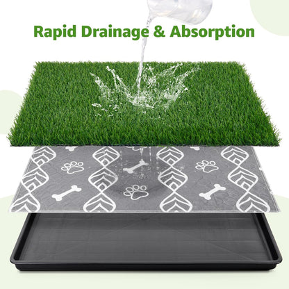 Large Realistic Dog Grass Pad with Tray
