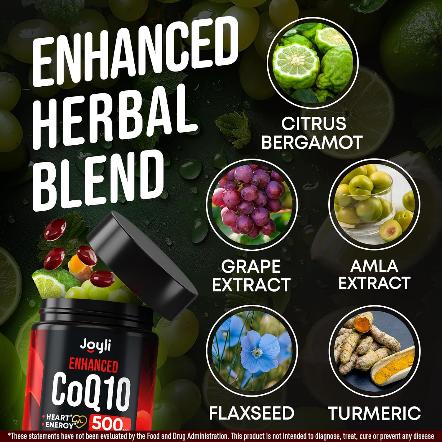 CoQ10 500MG Softgels for Heart Health