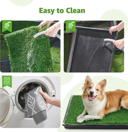 Large Realistic Dog Grass Pad with Tray